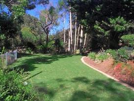 Front of fenced property