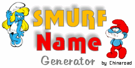 Smurf Name Generator by Chinaroad