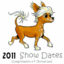 2011 Dog Conformation Show Dates in Australia